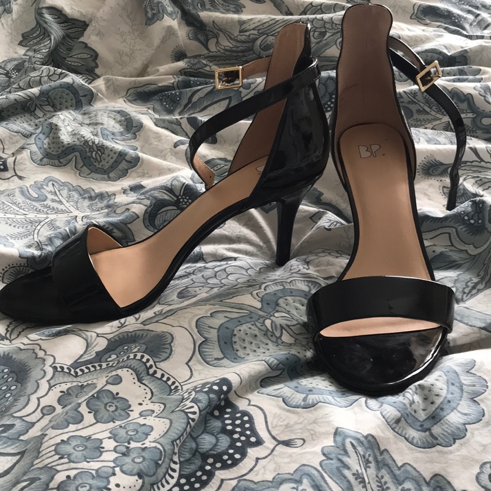 Black BP ankle strap heel. Size 9 (with box)